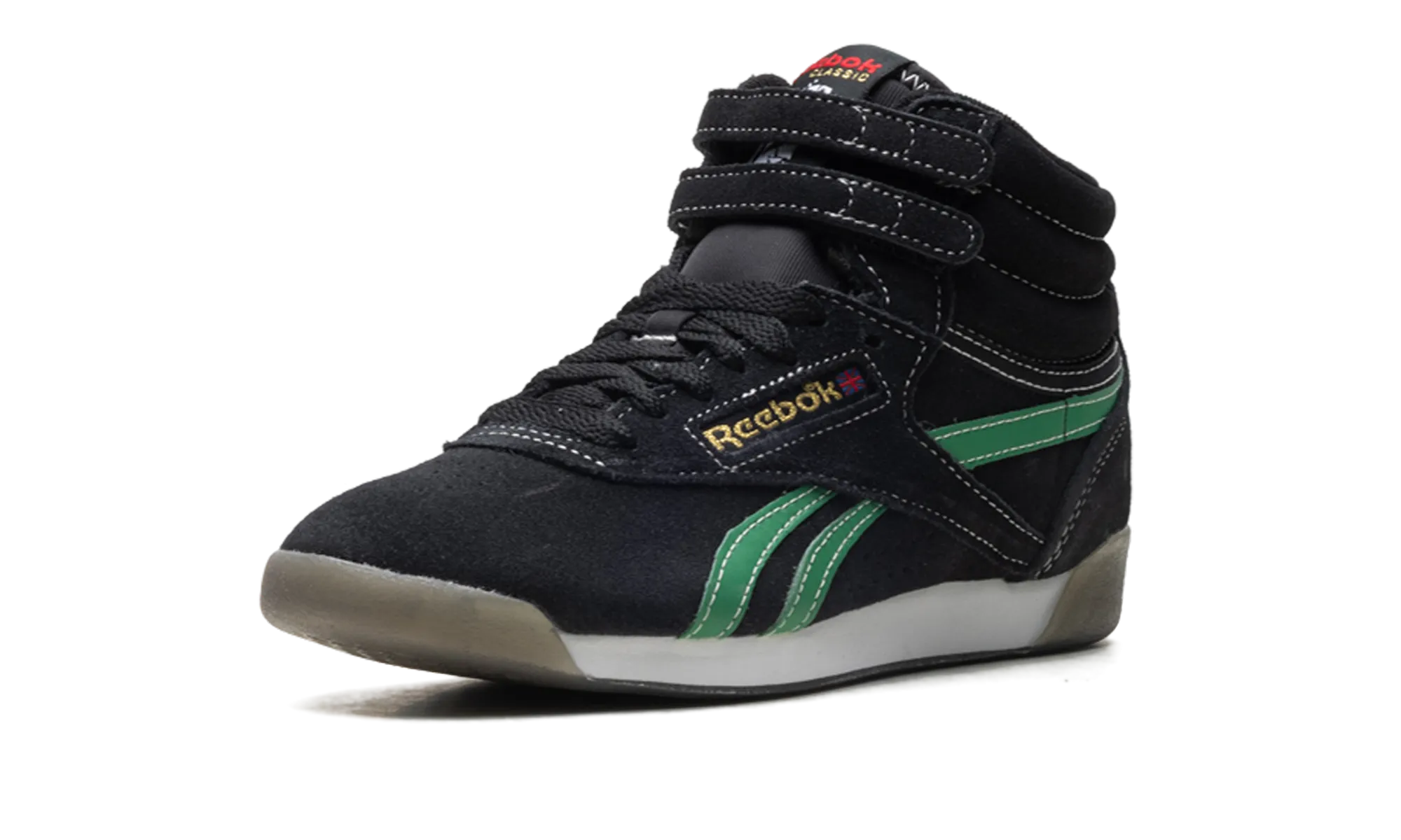 Freestyle High WMNS "Human Rights Now! - Black Green" toe - support - system