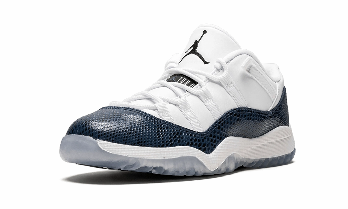 elastic - lace shoes Jordan 11 Retro Low LE PS "Navy Snakeskin"