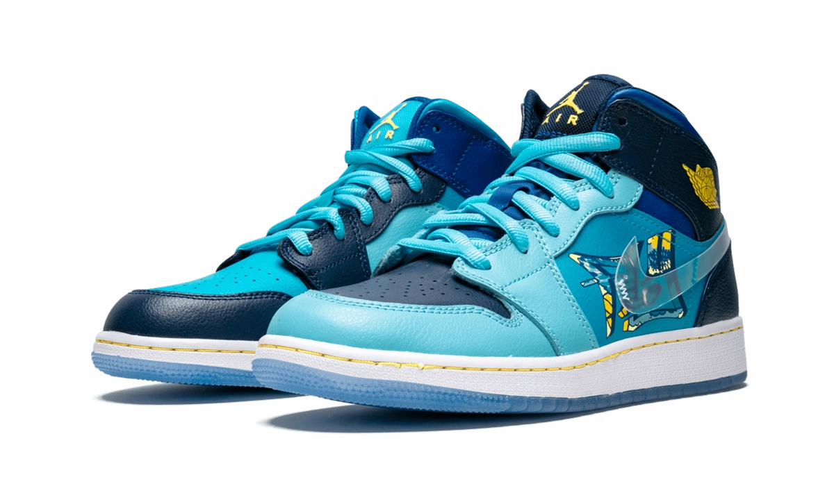 Air Jordan 1 Mid GS "Fly" Ankle padding