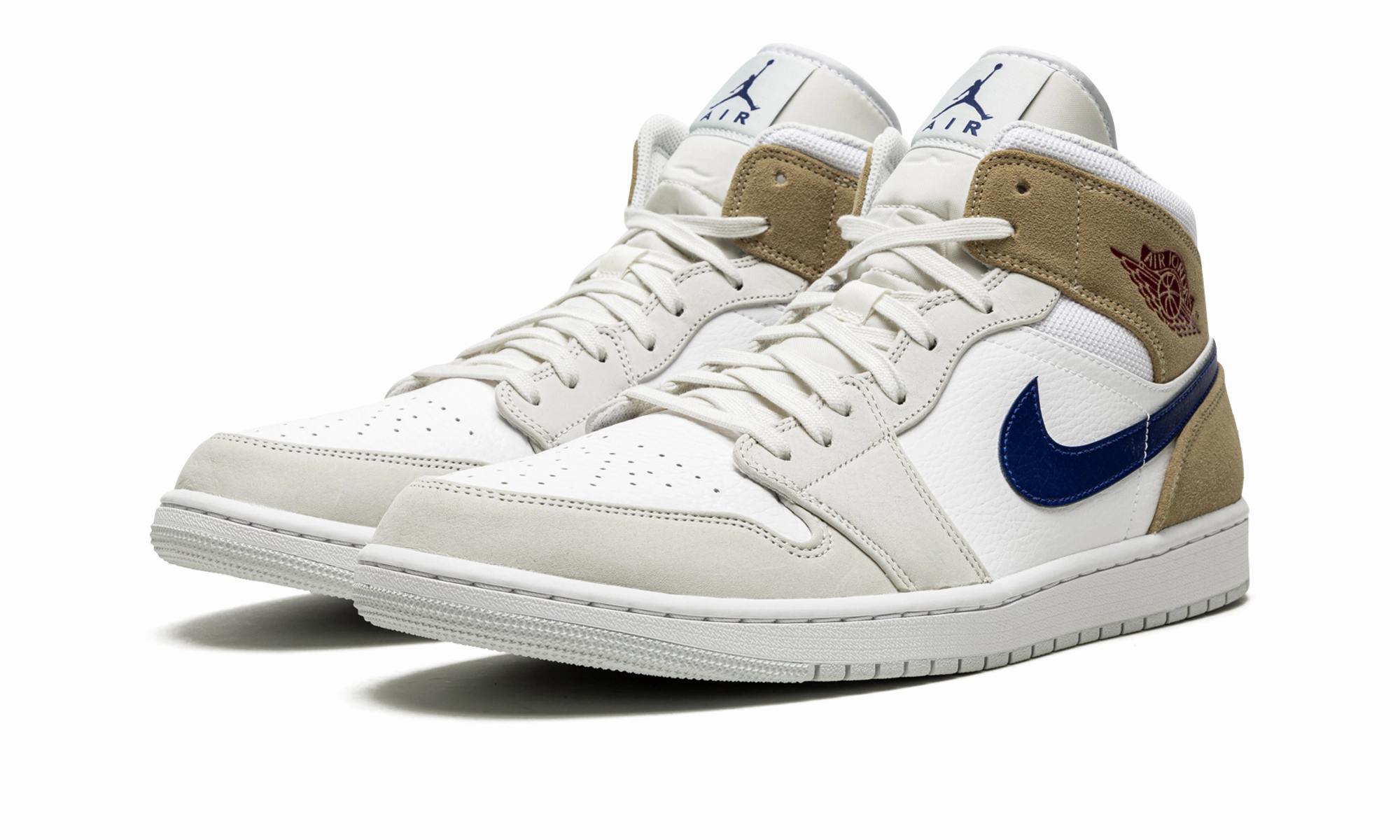 Sporty Casual Active Flex Air Jordan 1 Mid MEM2 "Tan"