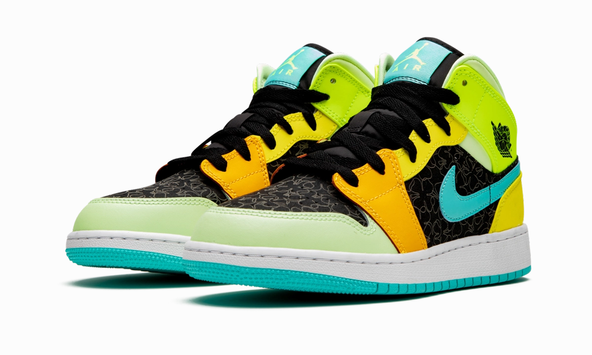 Iconic lining Speedy Fit Air Jordan 1 Mid SE GS "Four Leaf Clover"