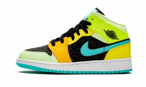 Air Jordan 1 Mid SE GS "Four Leaf Clover" Soft Padding Sports Driven