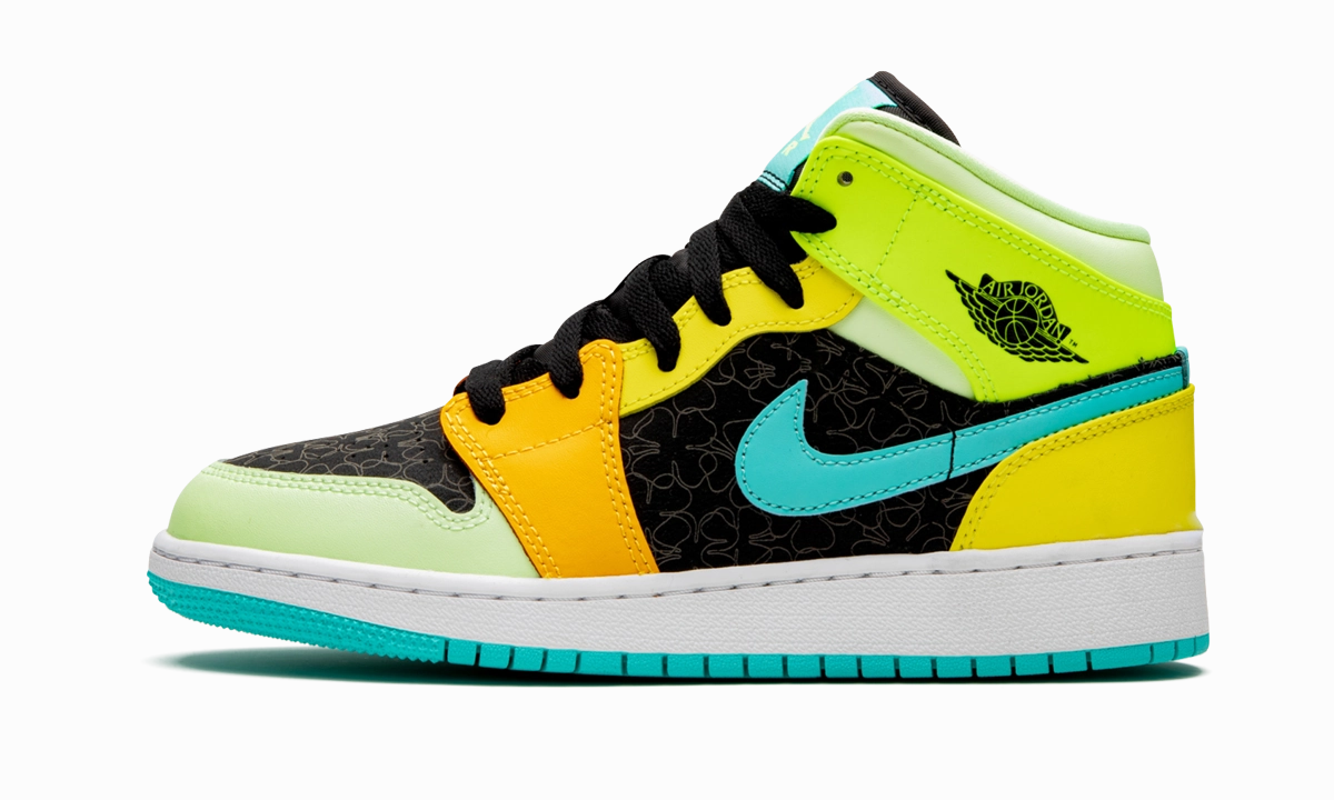 Air Jordan 1 Mid SE GS "Four Leaf Clover" Soft Padding Sports Driven