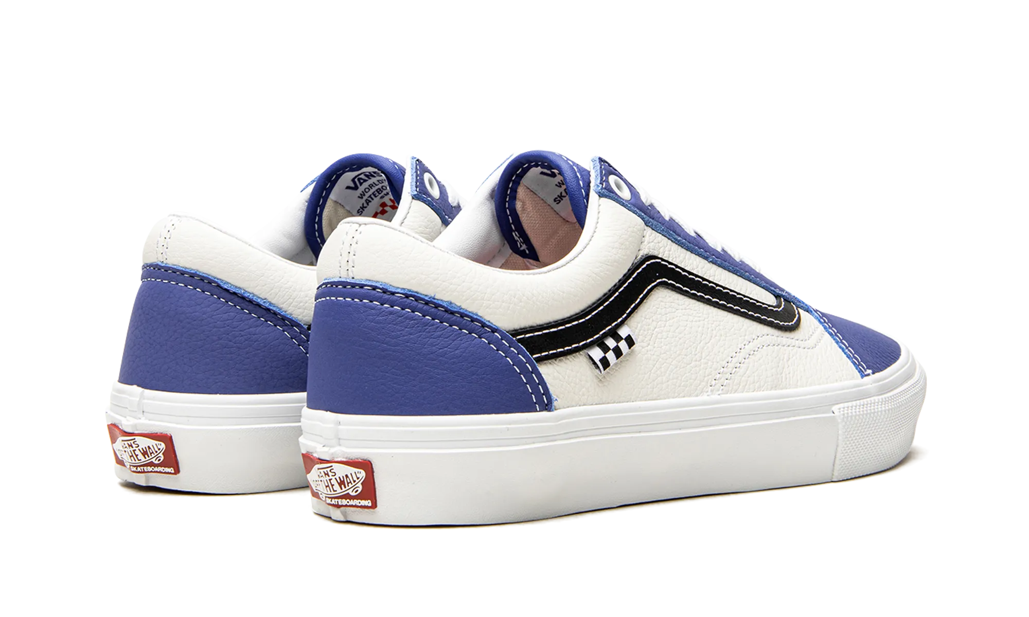 Skate Old Skool "Sport Leather - Blue / White" Smooth Move