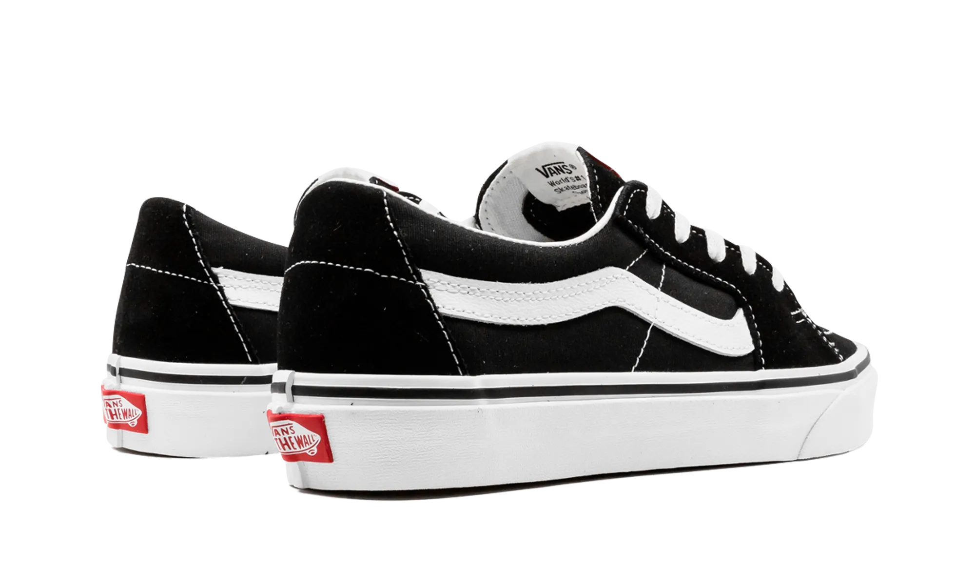 Anti Slip School Run Sk8-Low "Black / White"