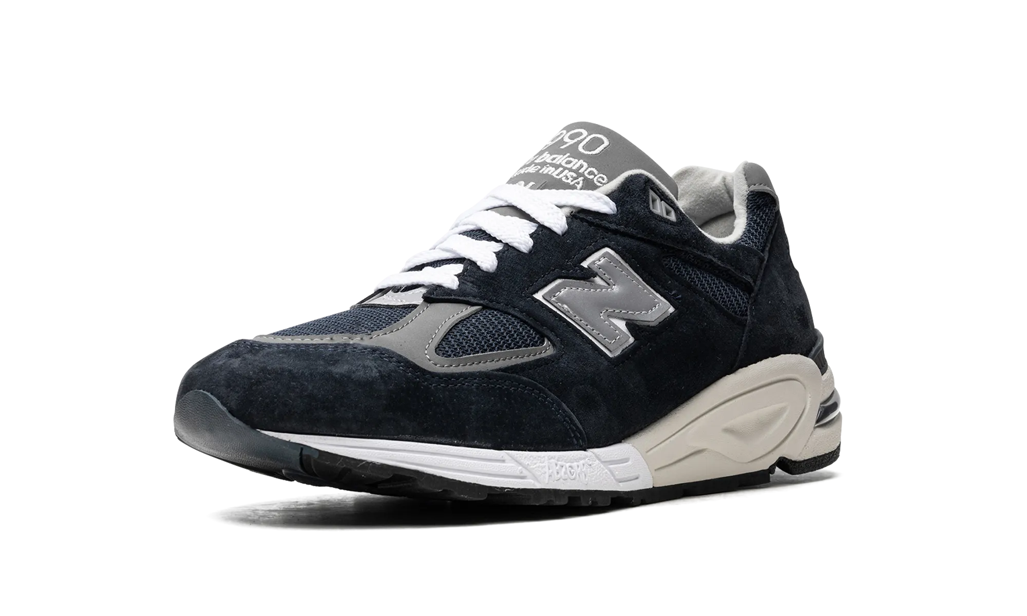 rough - surface shoes Magnificent style 990V2 "Navy/White"