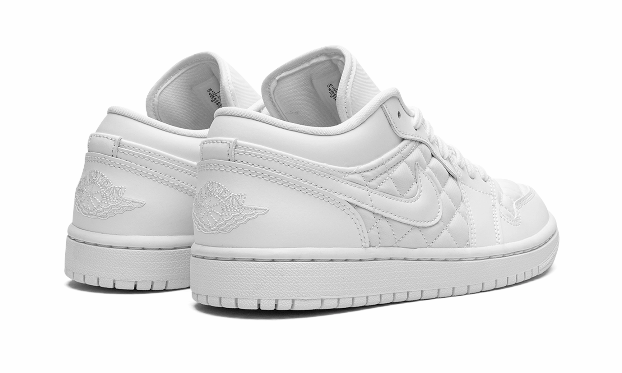 AIR JORDAN 1 LO QUILTED WMNS "Quilted White" Upgraded look Trend-setting sole