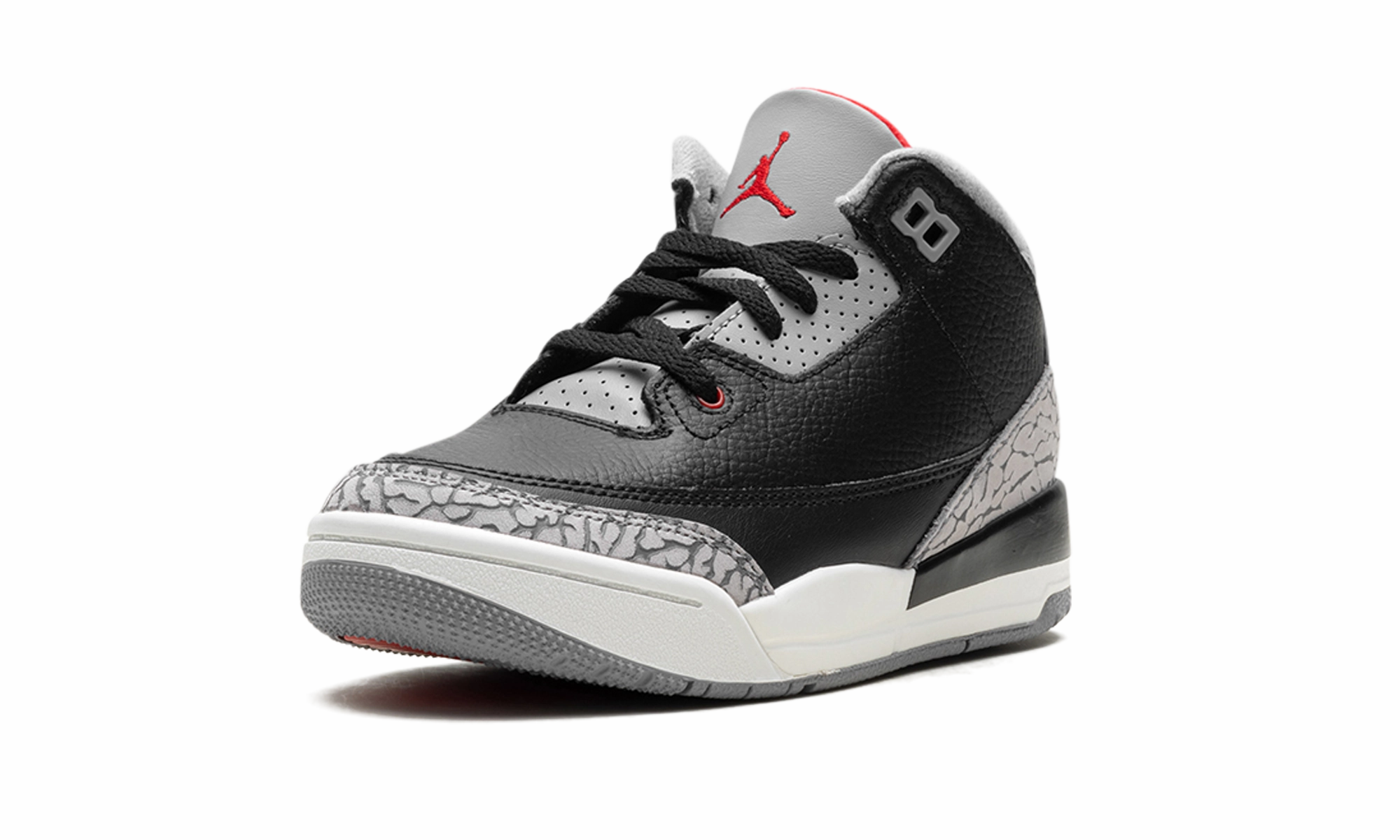 Air Jordan 3 PS "Black Cement" Stretchy sole