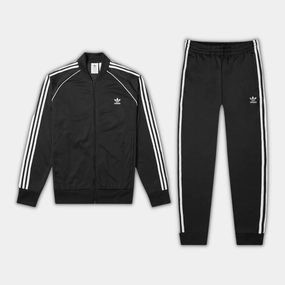 Simple Look Reflective elements Adidas SST Tracksuit - Black