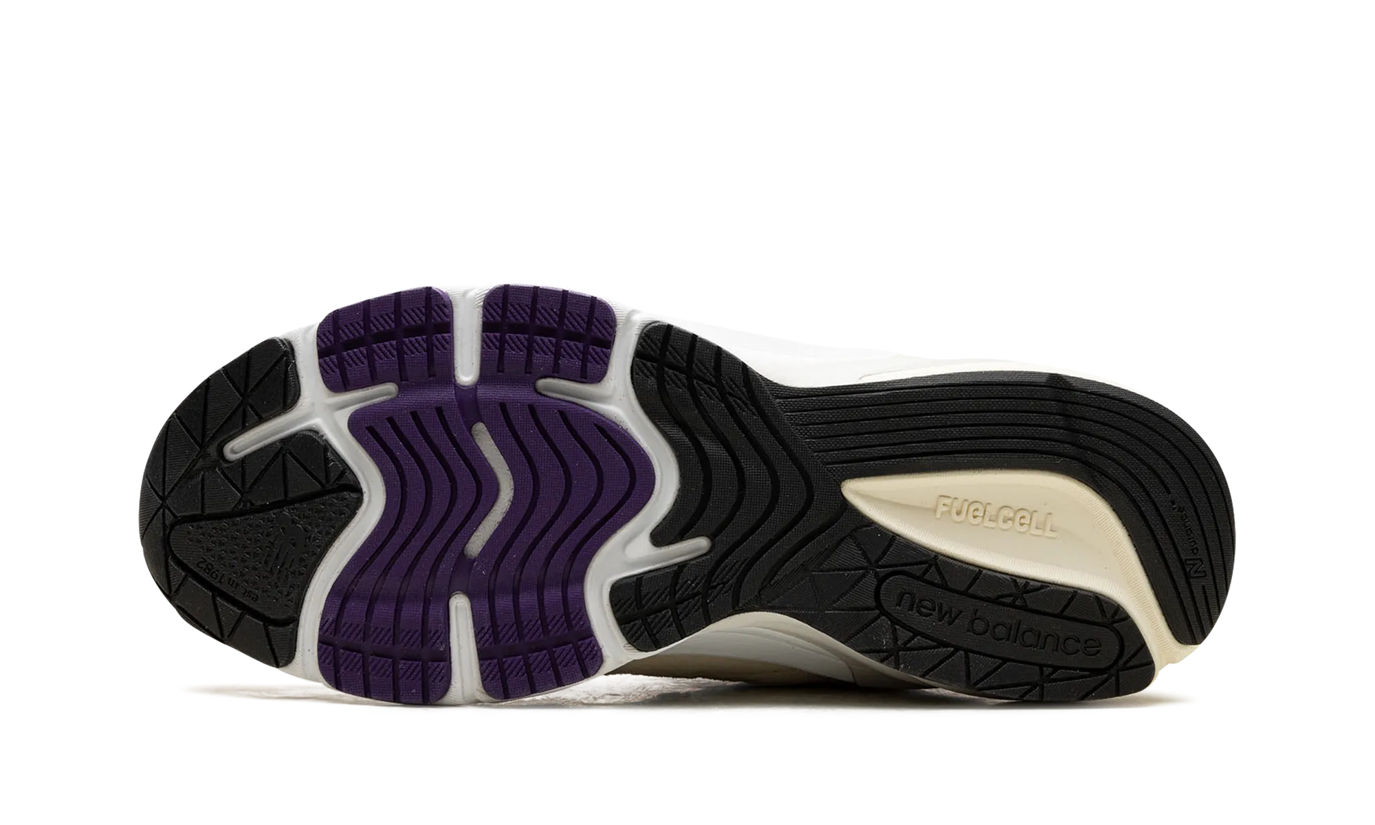 adapt to different paces group running 990v6 "Made In USA - Teddy Santis White Black Plum"