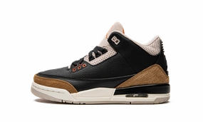 Air Jordan 3 GS "Desert Elephant" Stitched Detailing Luxe Comfort