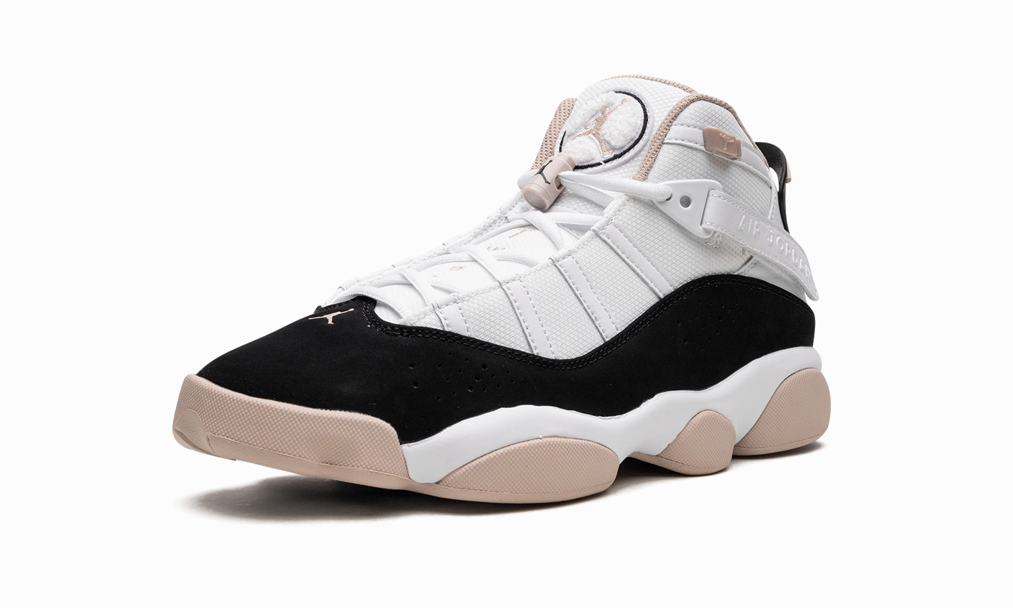 running on soft surface Jordan 6 Rings "Fossil Stone"