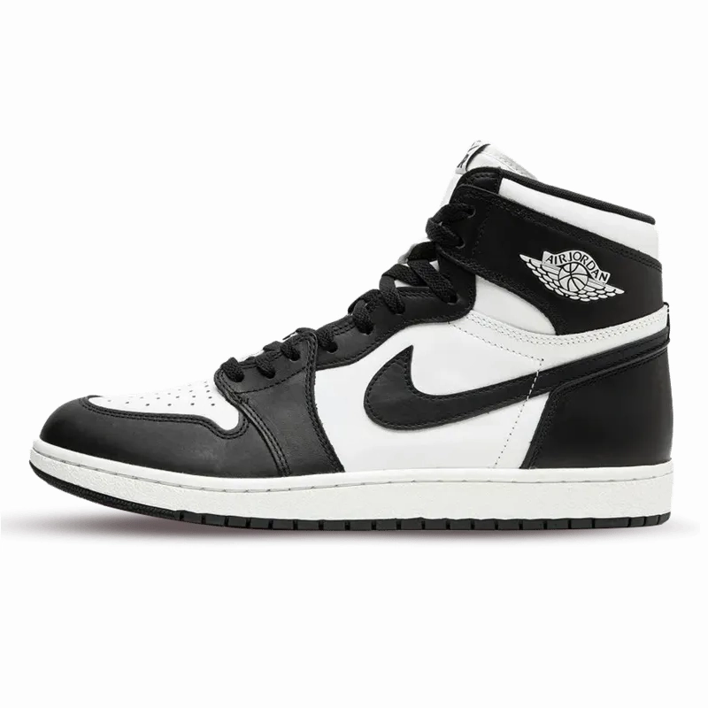Air Jordan 1 Retro High 85 OG Black White Flattering Fit Synthetic Finish