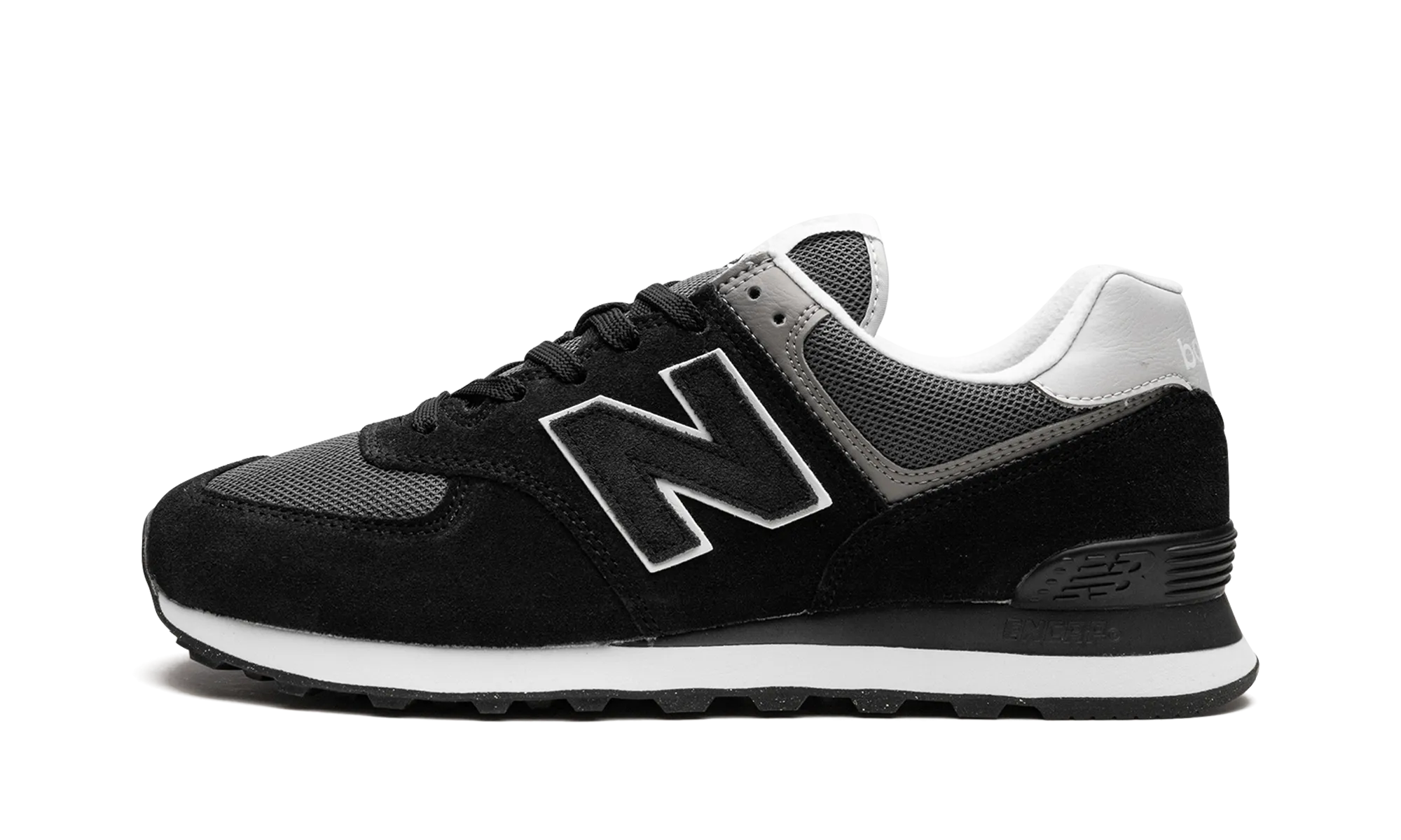 Stretch Fabric seamless - lining shoes 574 "Black / Grey"