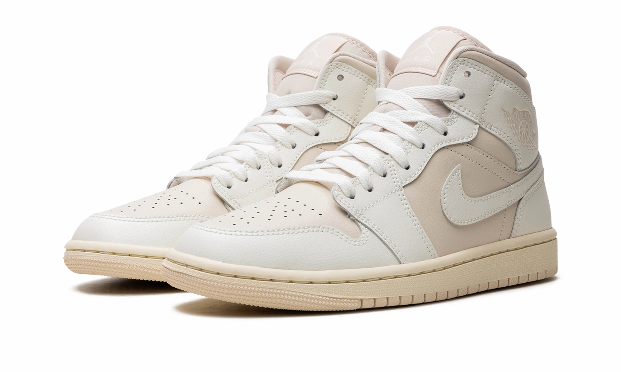 Multi Use Distinctive breathability Air Jordan 1 WMNS "White / Light Tan"