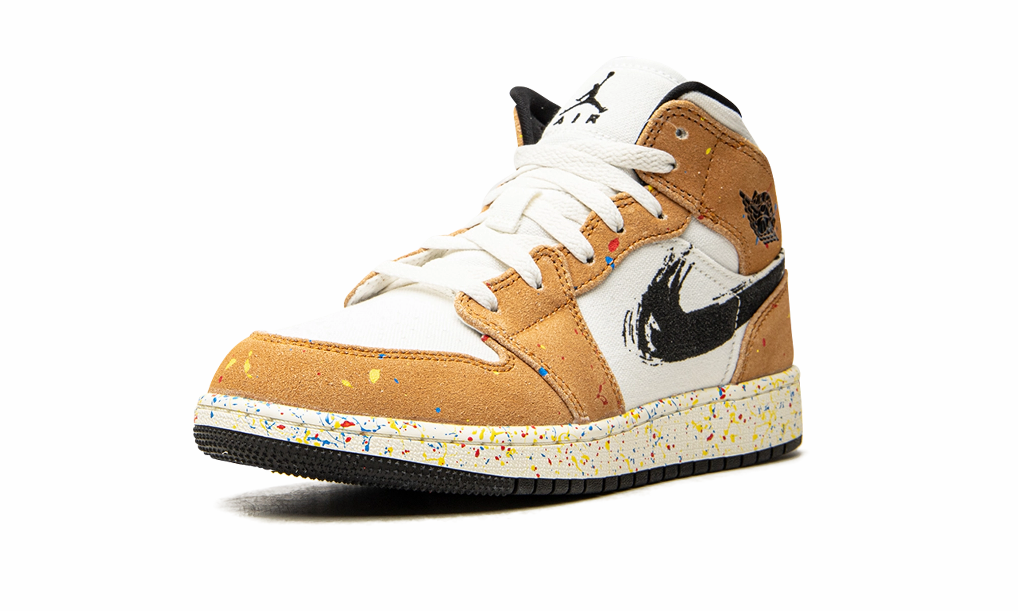 Shock-absorbent flexibility Everyday Gear Air Jordan 1 Mid SE GS "Brushstroke"