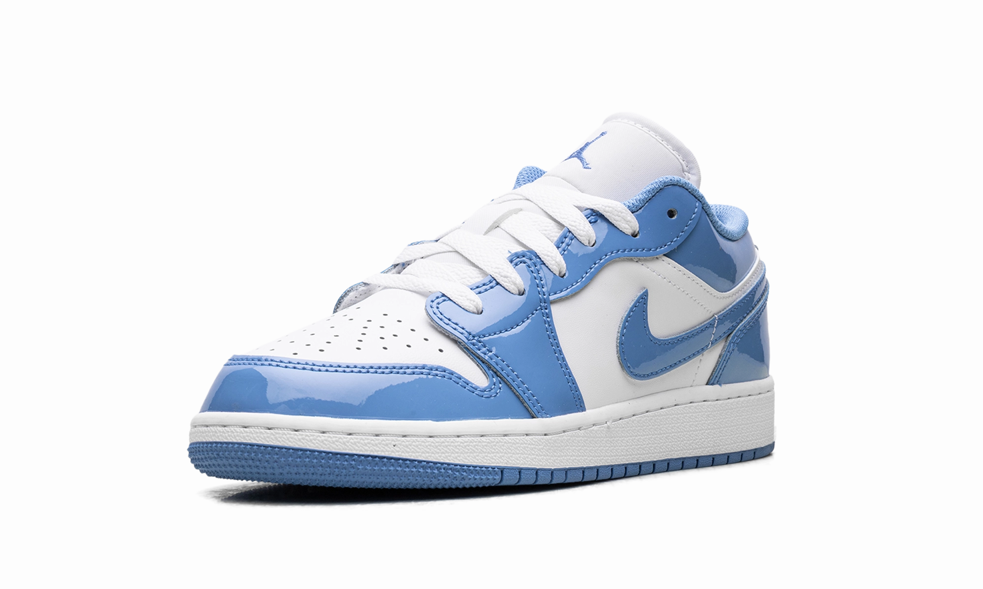 Streamlined wear Jordan 1 Low SE GS "Legend Blue Patent"
