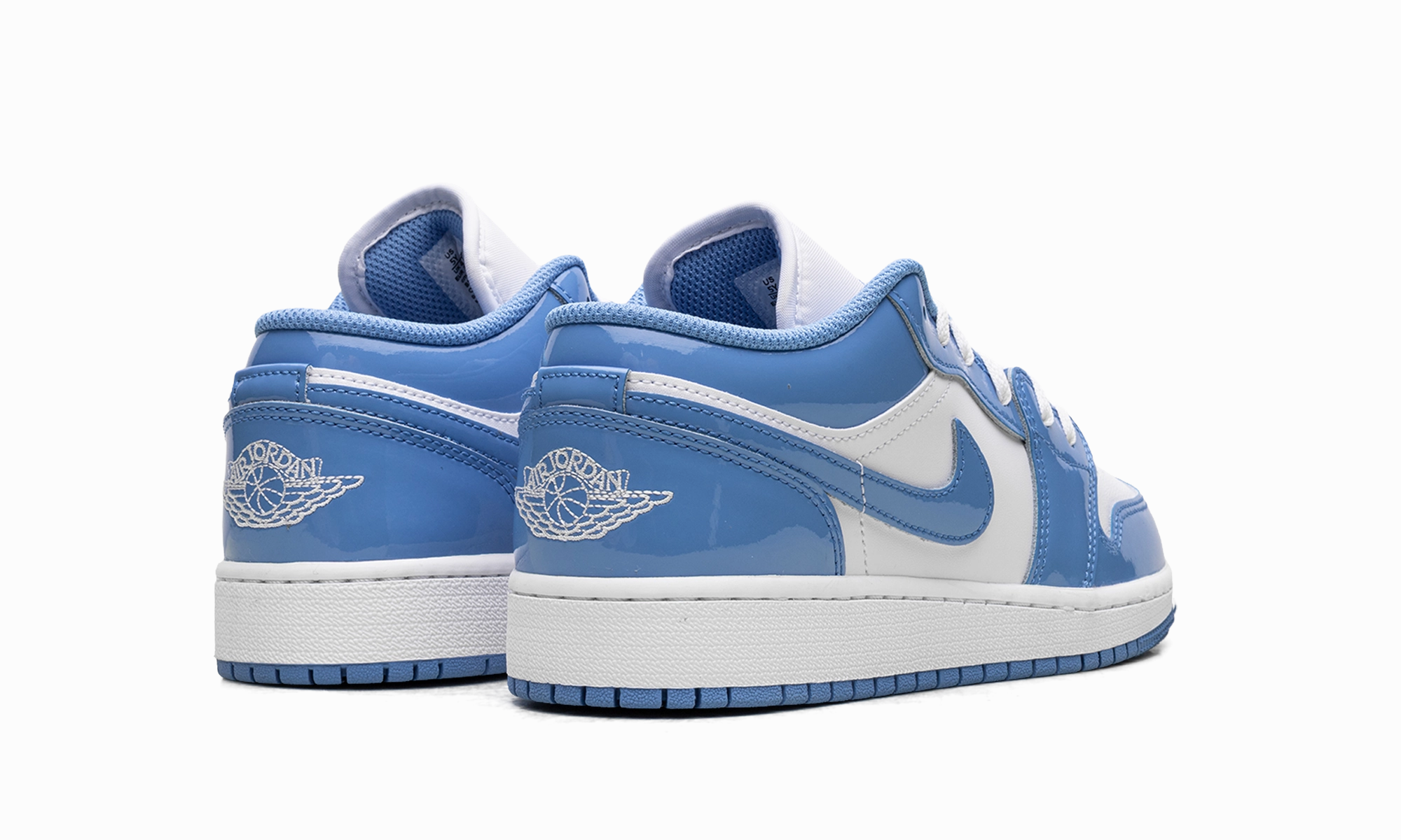 Cushioned look Jordan 1 Low SE GS "Legend Blue Patent"