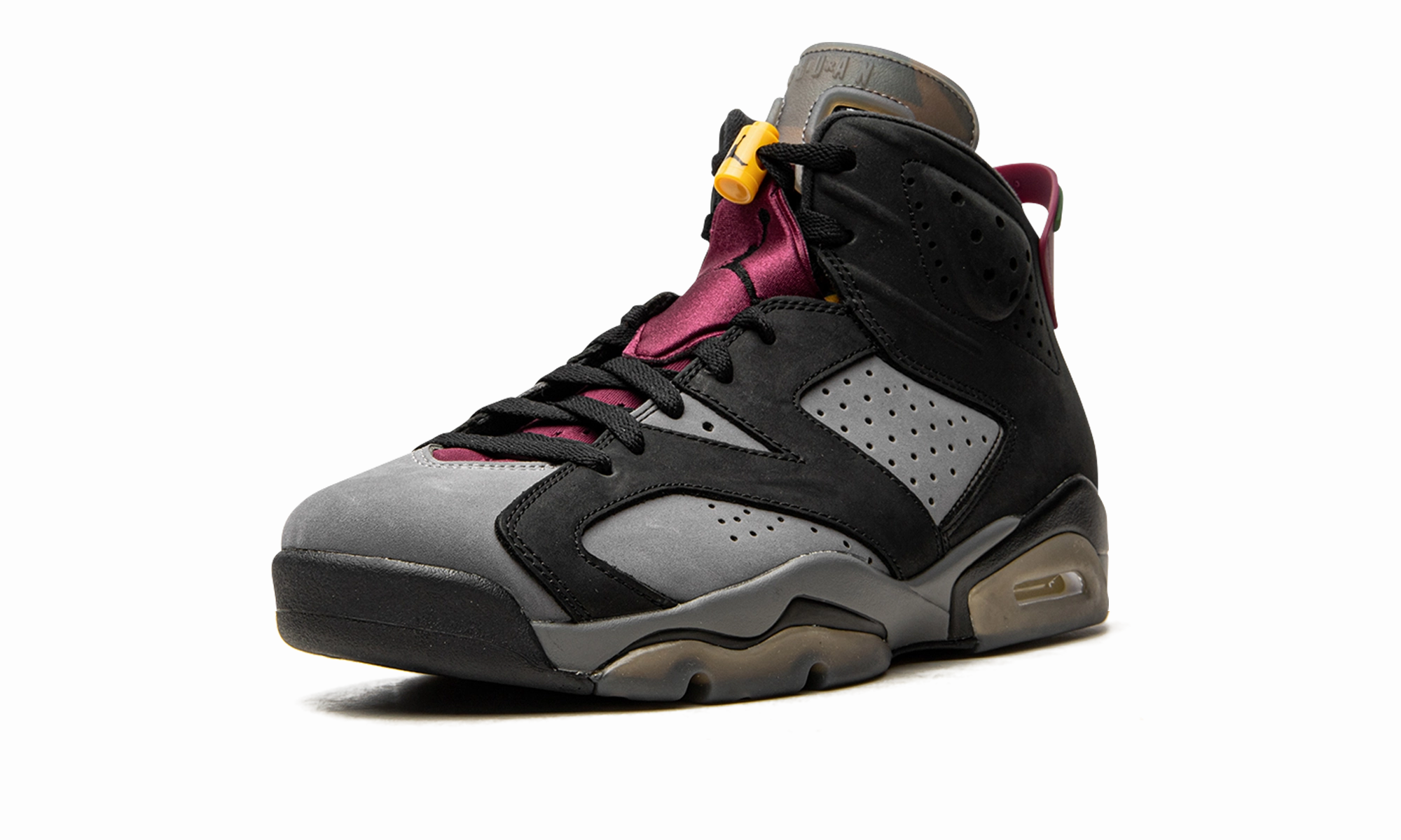 Soft Leather noiseless - movement shoes Air Jordan 6 Retro "Bordeaux"