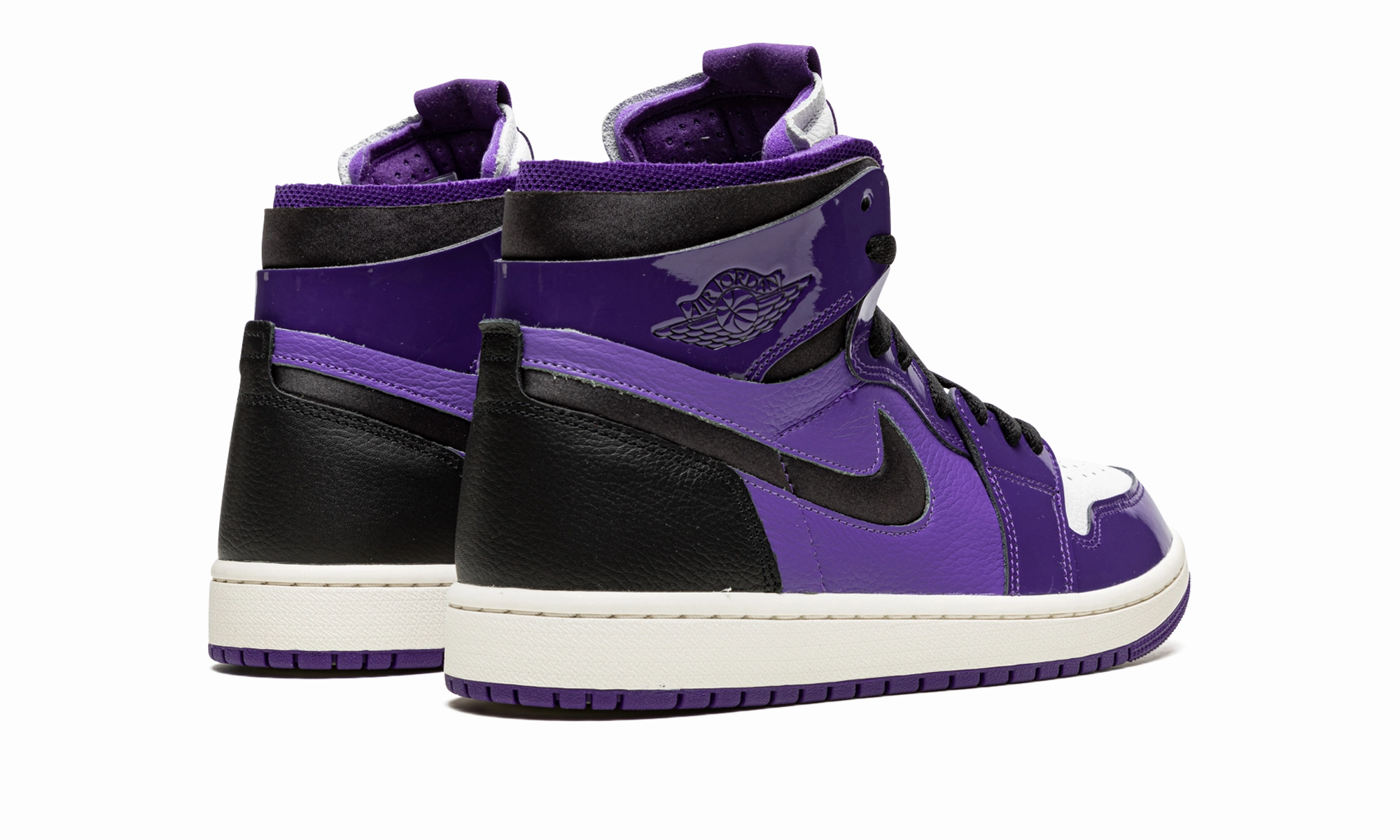 AIR JORDAN 1 HIGH ZOOM CMFT WMNS "Purple Patent" Soft cushion Built-in comfort