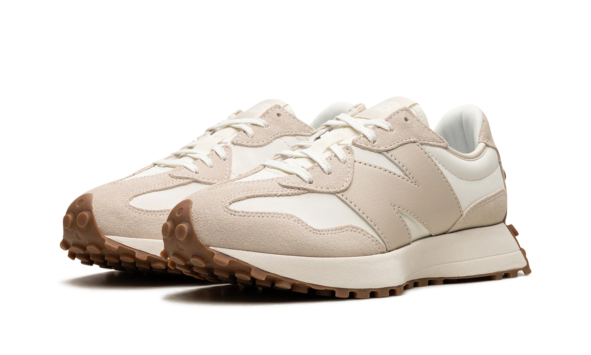 327 WMNS "Beige White Gum" Drill Step Urban Cool