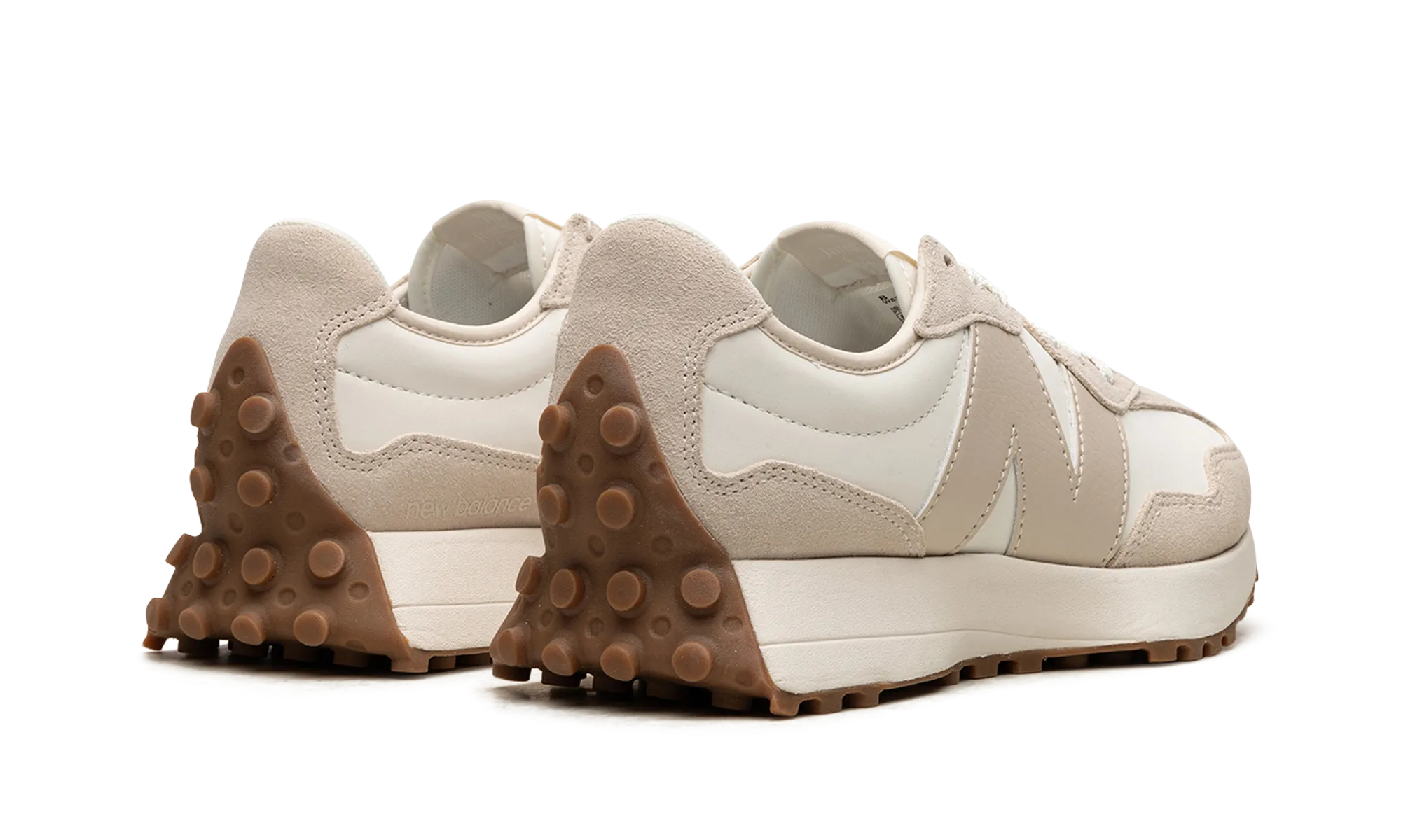 327 WMNS "Beige White Gum" Versatile Style Cloudy Step