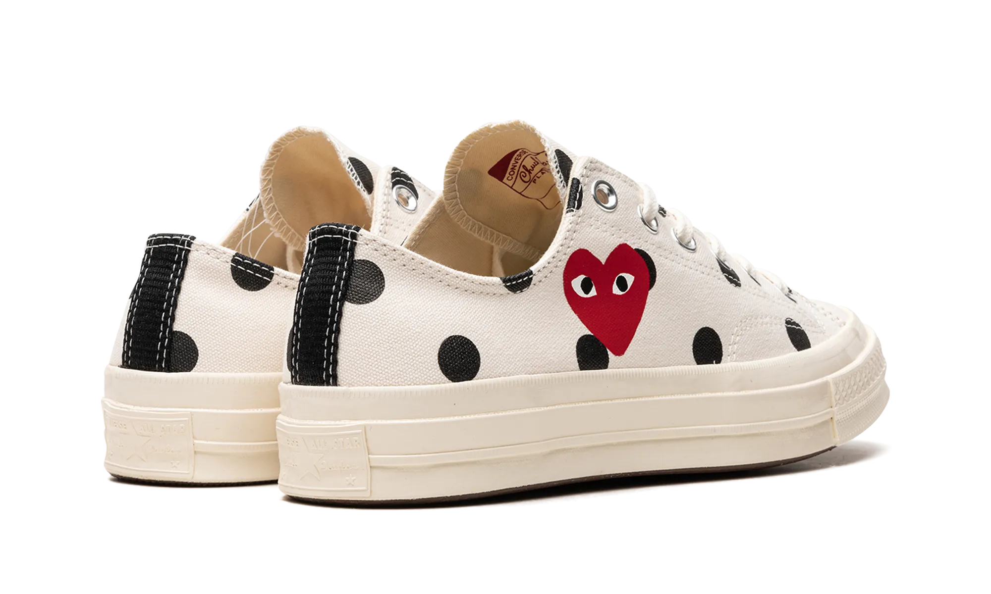 Chuck 70 OX "Comme des Garons - Polka Dots" Log Path Easy Slip-On