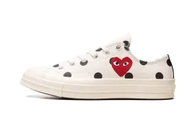 Chuck 70 OX "Comme des Garons - Polka Dots" Driving Comfort