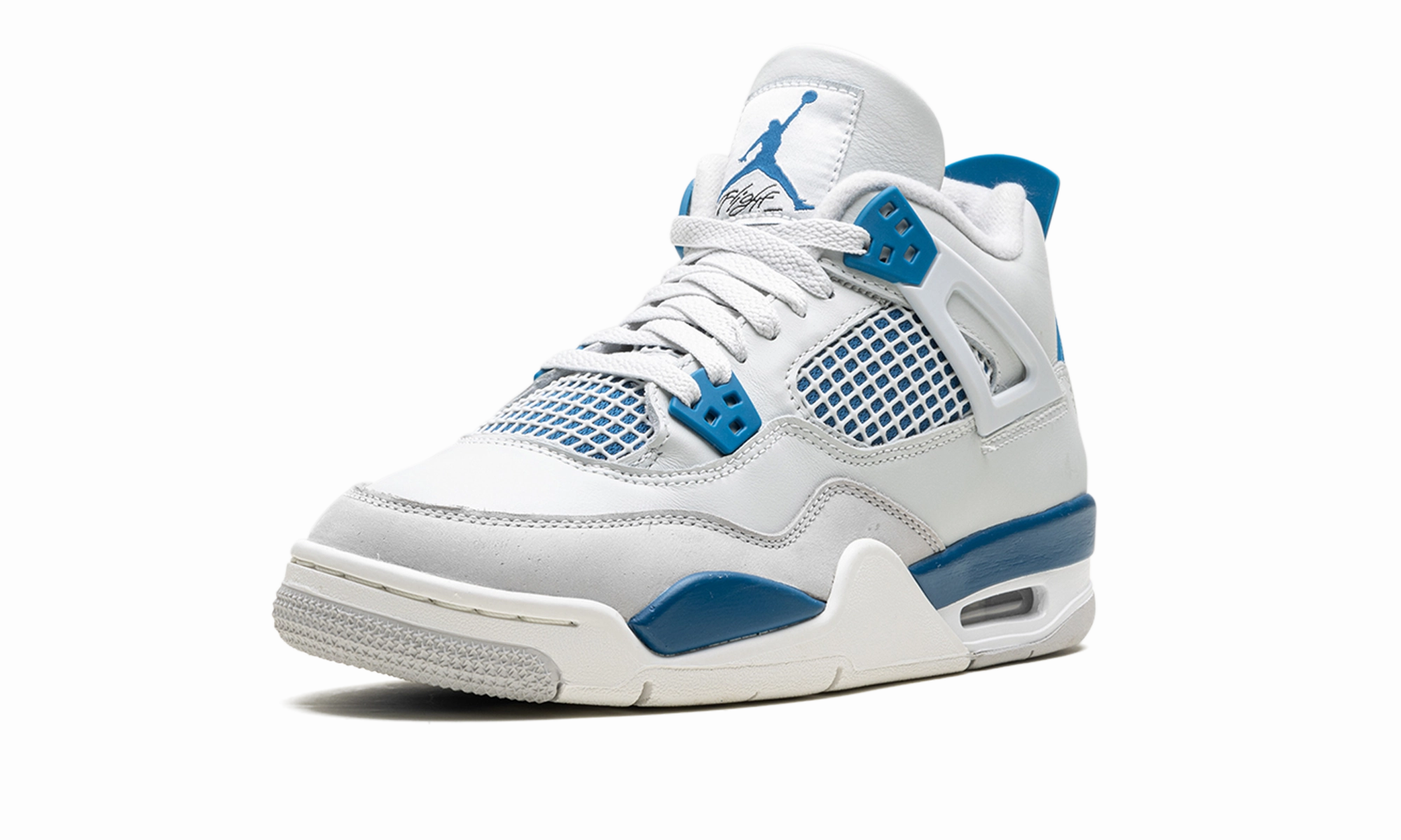 Air Jordan 4 GS "Military Blue" Clean Build Smooth Texture