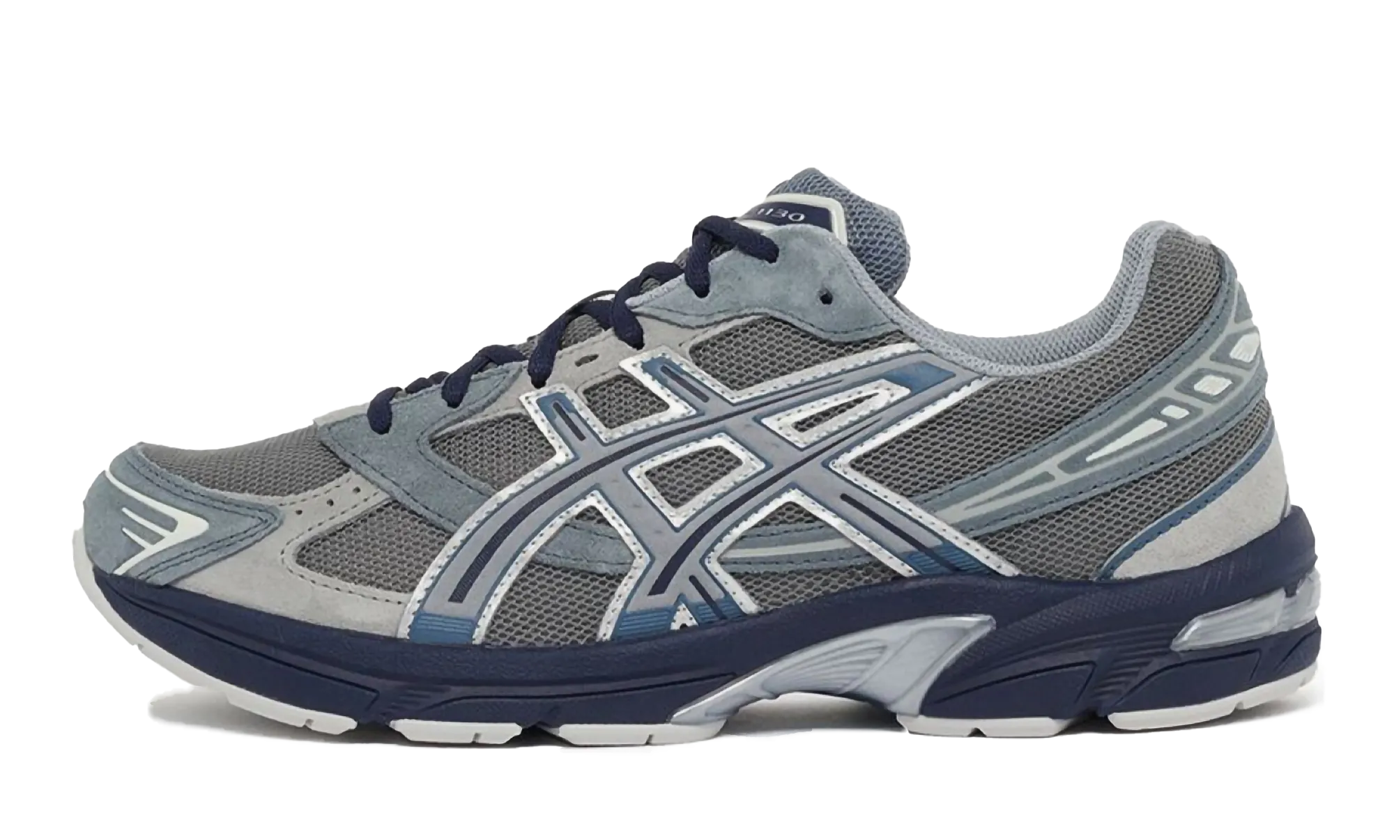 Gel 1130 "Steel Grey / Sheet Rock" padded ankle shoes pre - designed shoe pattern