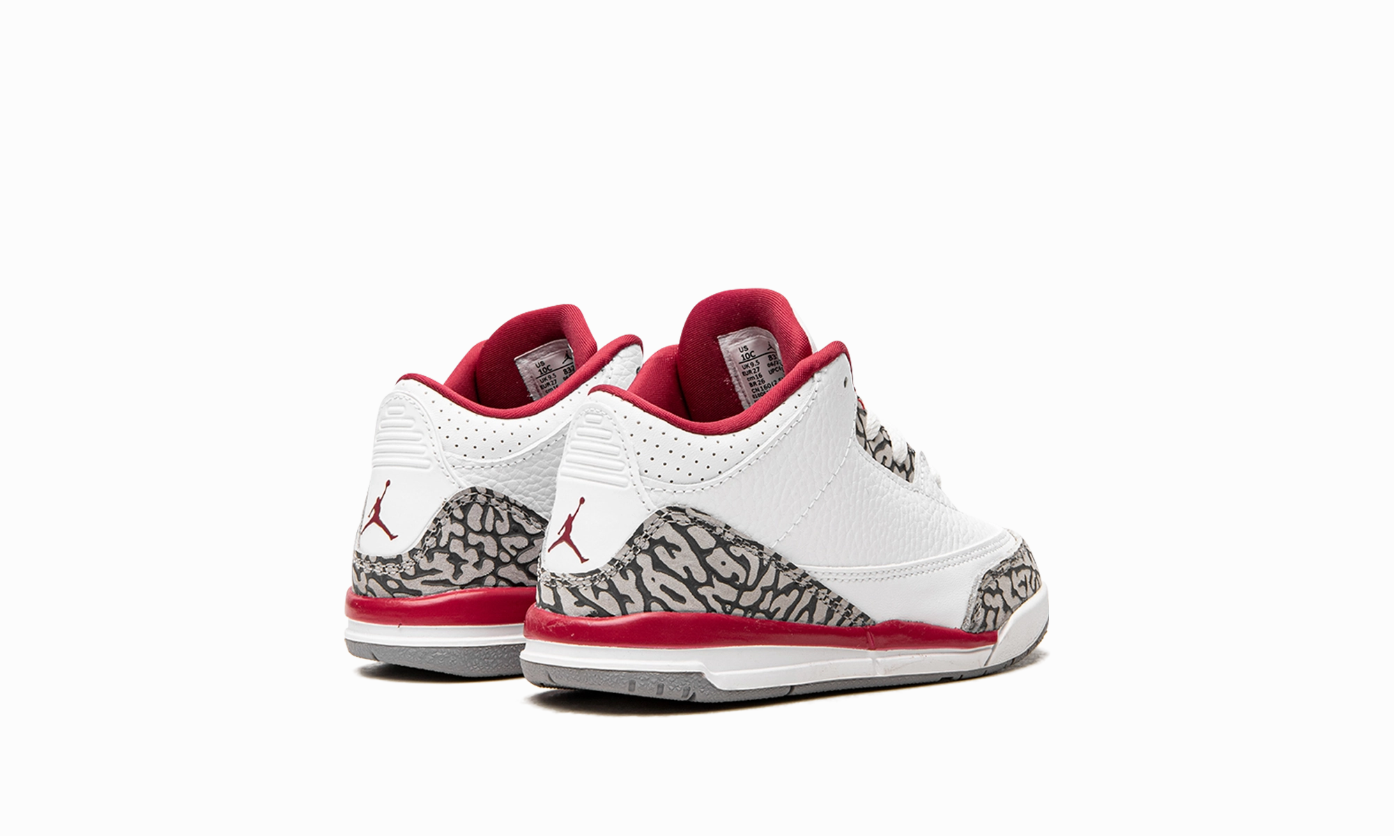 Rubber Sole Quick lace Air Jordan 3 TD "Cardinal"