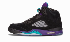 Anti - odor running in a trail race shoes Air Jordan 5 Retro "Black Grape"
