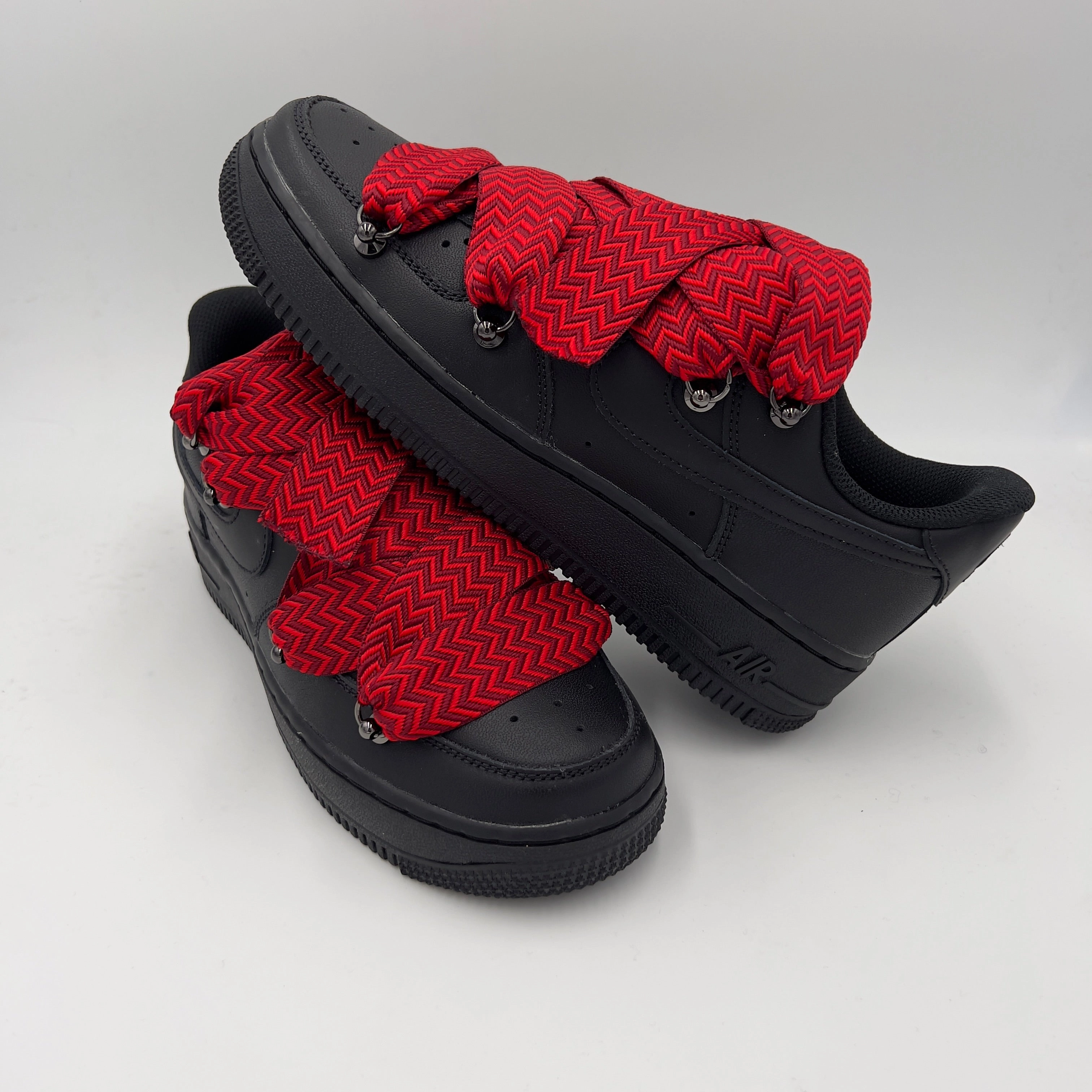 Reliable Nike Air Force 1 Black Lanvin Red??FALSE