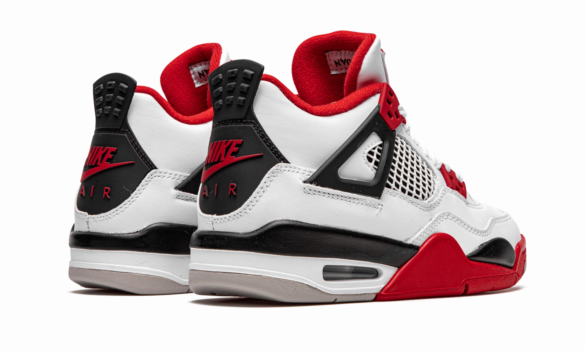 Air Jordan 4 Retro GS "Fire Red" Upgraded flexibility Non-marking sole