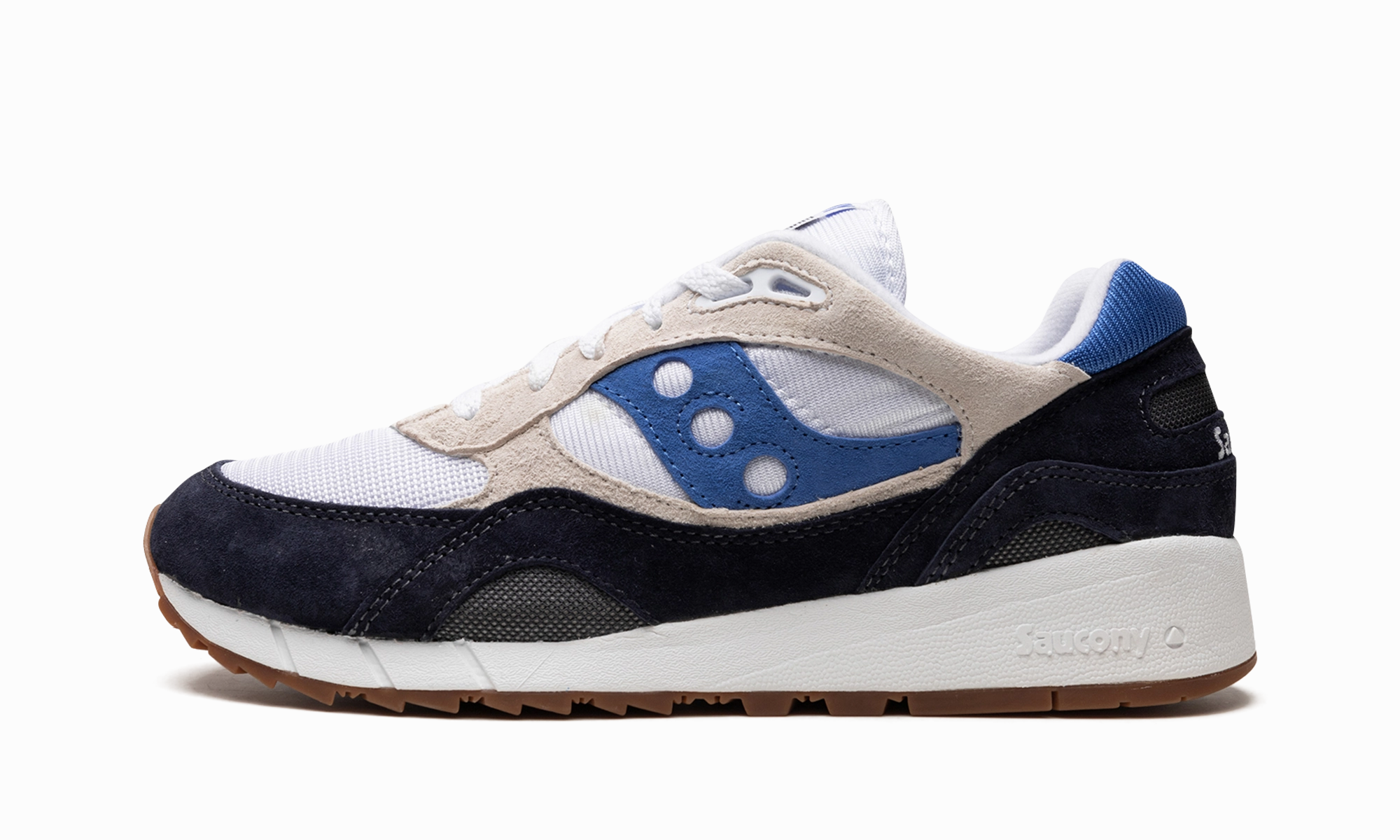Shadow 6000 "White / Navy / Royal" microfiber - feature shoes