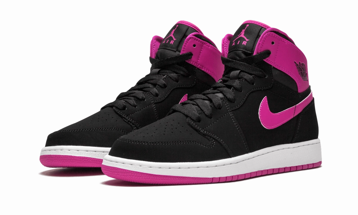Air Jordan 1 Retro High OG GS "Black / Vivid Pink" Reliable Sole