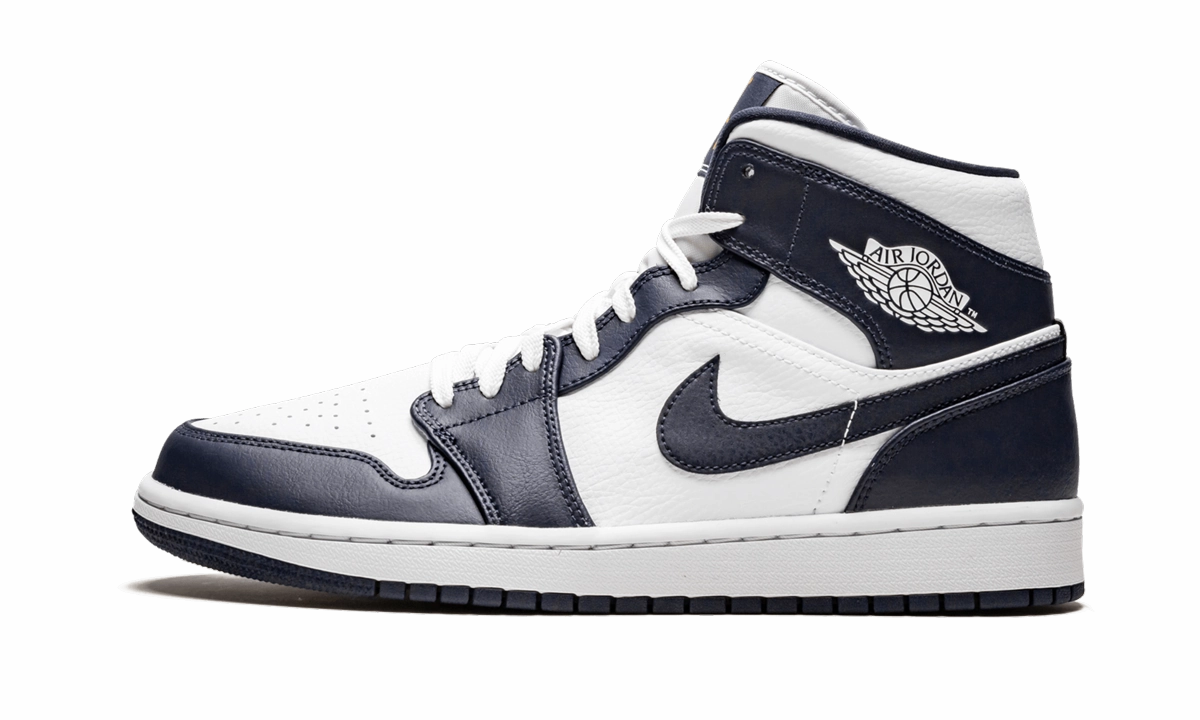 Air Jordan 1 Mid "Obsidian" Motion Friendly Smooth Support