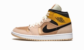 AIR JORDAN 1 MID SE WMNS "Particle Beige" Cushion Sole Performance Mode
