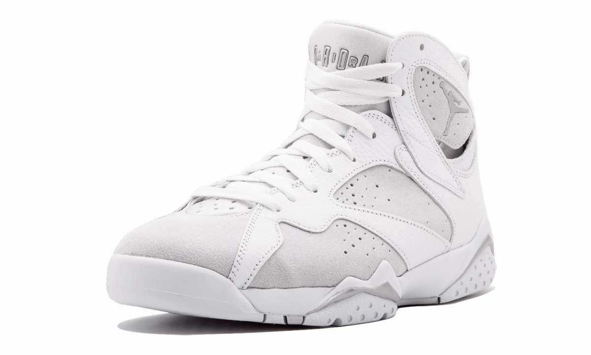 Air Jordan 7 Retro "Pure Platinum" running in a national park shoes