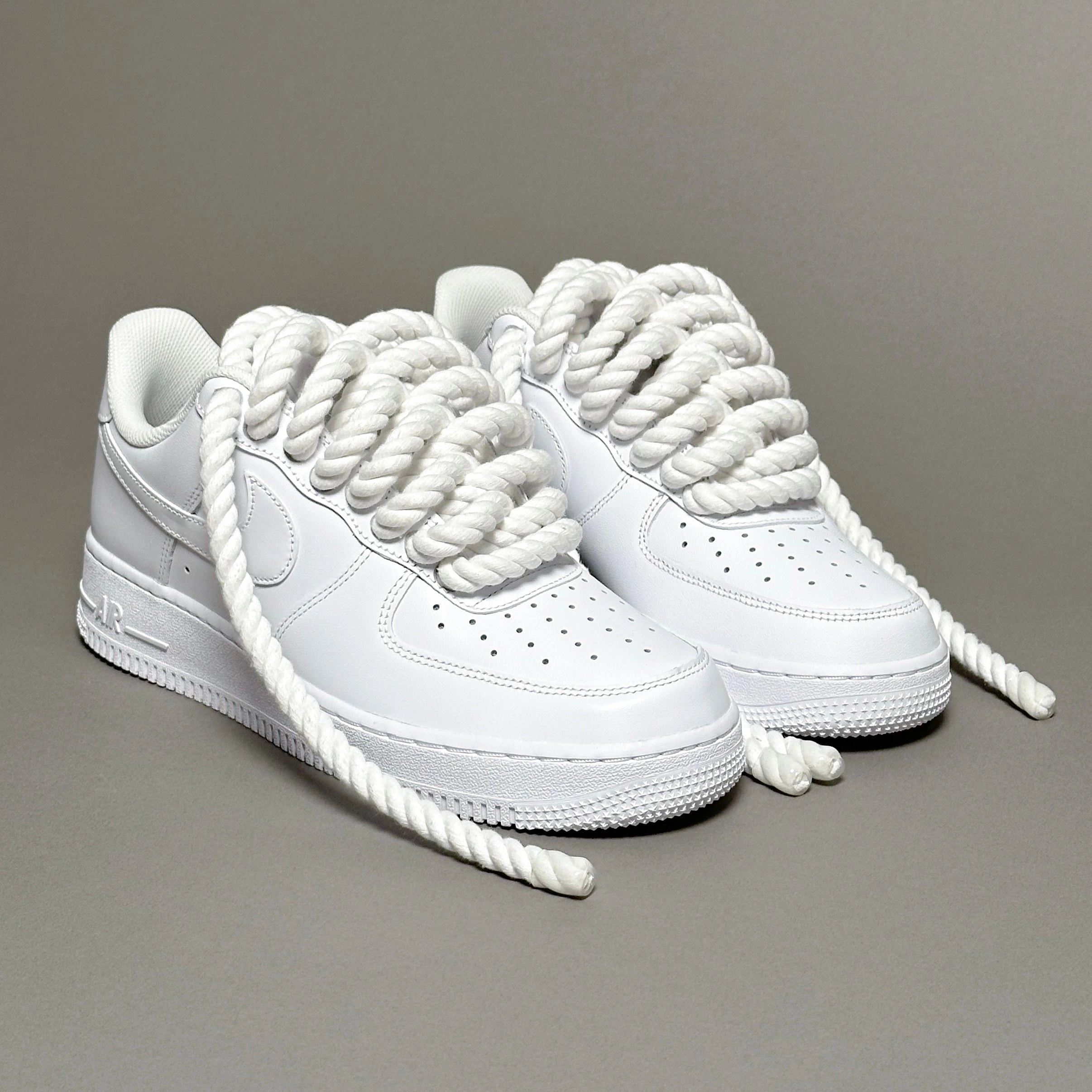 Nike Air Force 1 "Rope Laces White" V2 Speed Flex custom - made running shoes