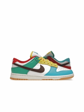 running in a plastic bridge area shoes Nike Dunk Low Free 99 White