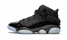 solo runs soft - surface running shoes Air Jordan 6 Rings "Black Ice"