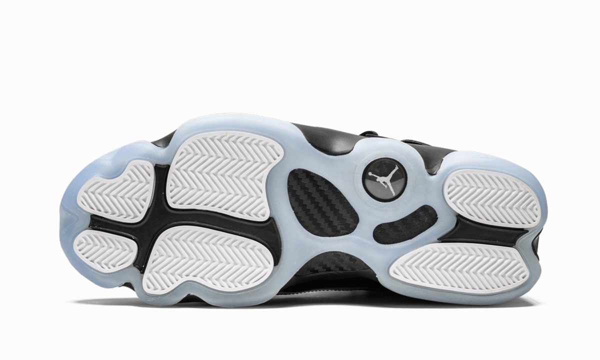 Air Jordan 6 Rings "Black Ice" PU material leather upper durability