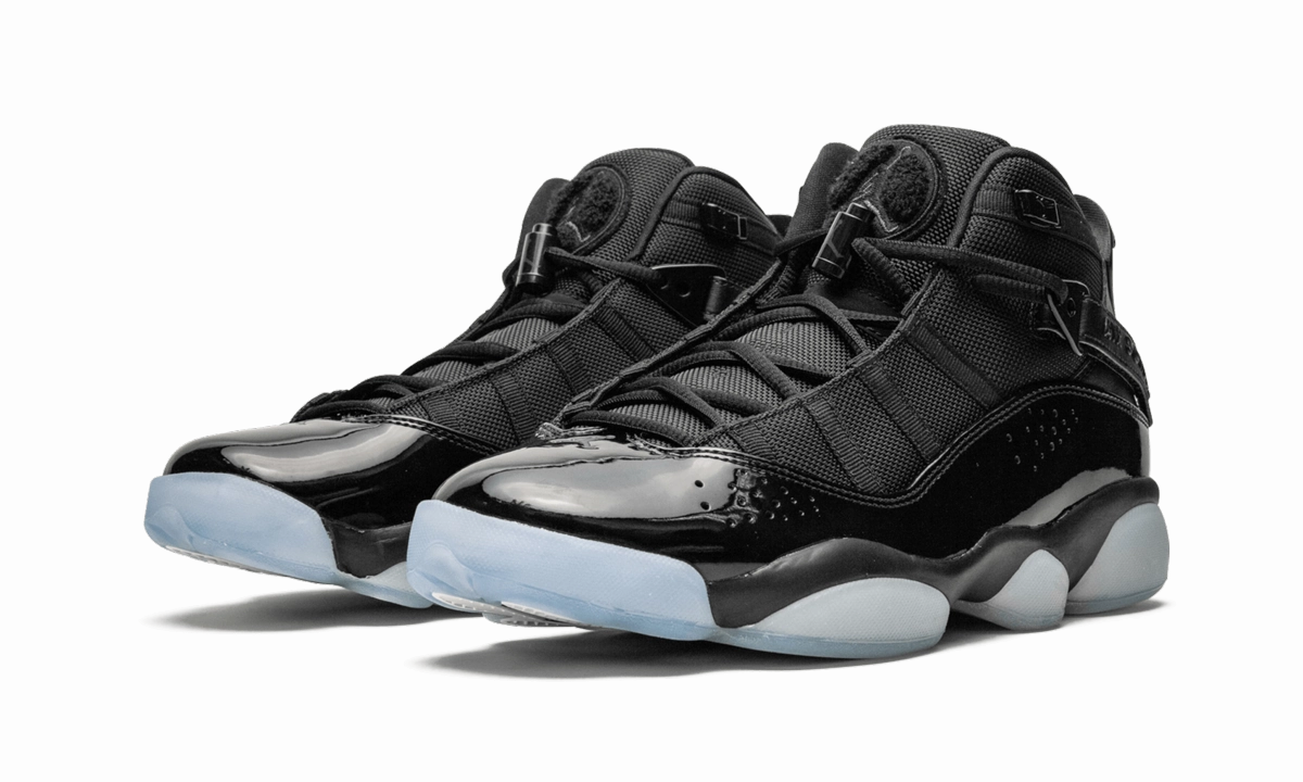 Air Jordan 6 Rings "Black Ice" half - marathoning shoes Narrow