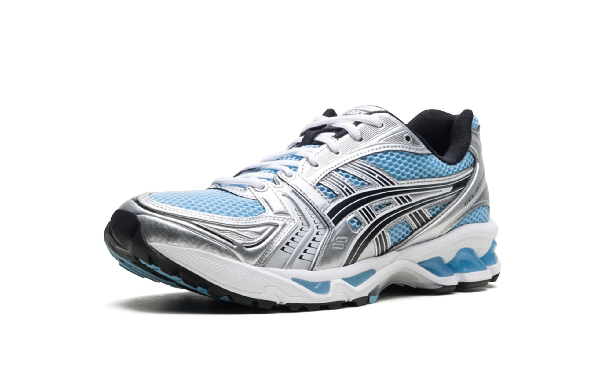 Gel Kayano 14 "Arctic Sky Pure Silver" competitive running shoe function