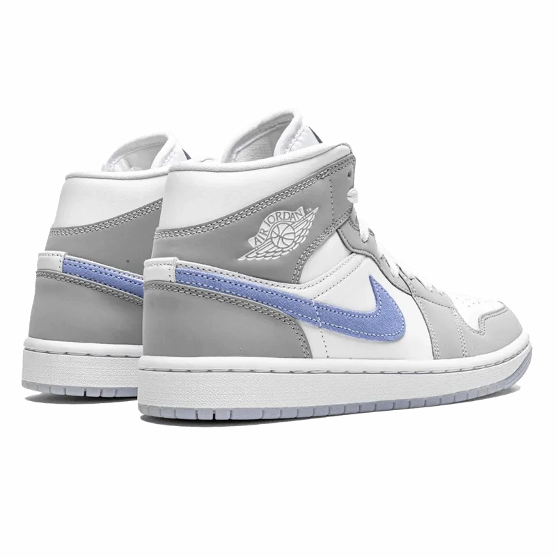 Air Jordan 1 Mid Wolf Grey Aluminium versatile function shoes shoe bags