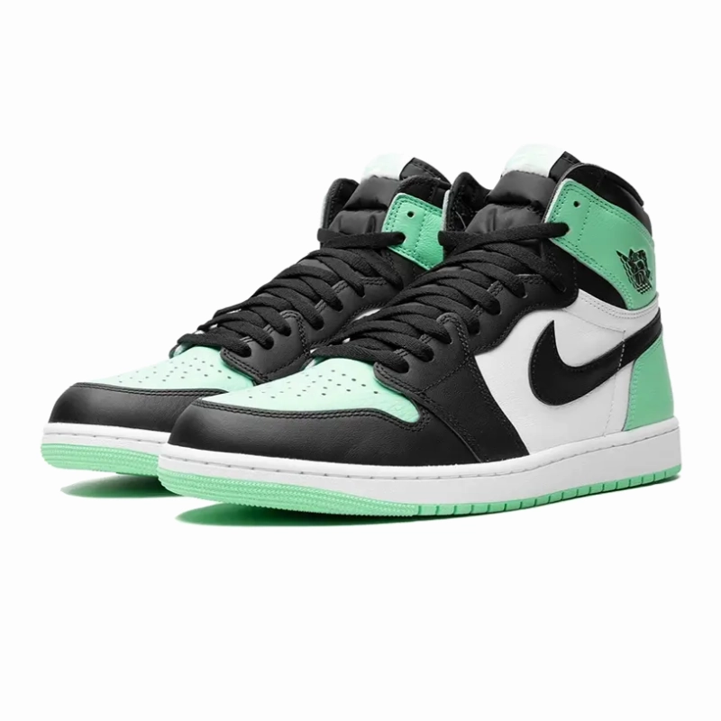 Air Jordan 1 Retro High OG Green Glow running in humid weather Visible