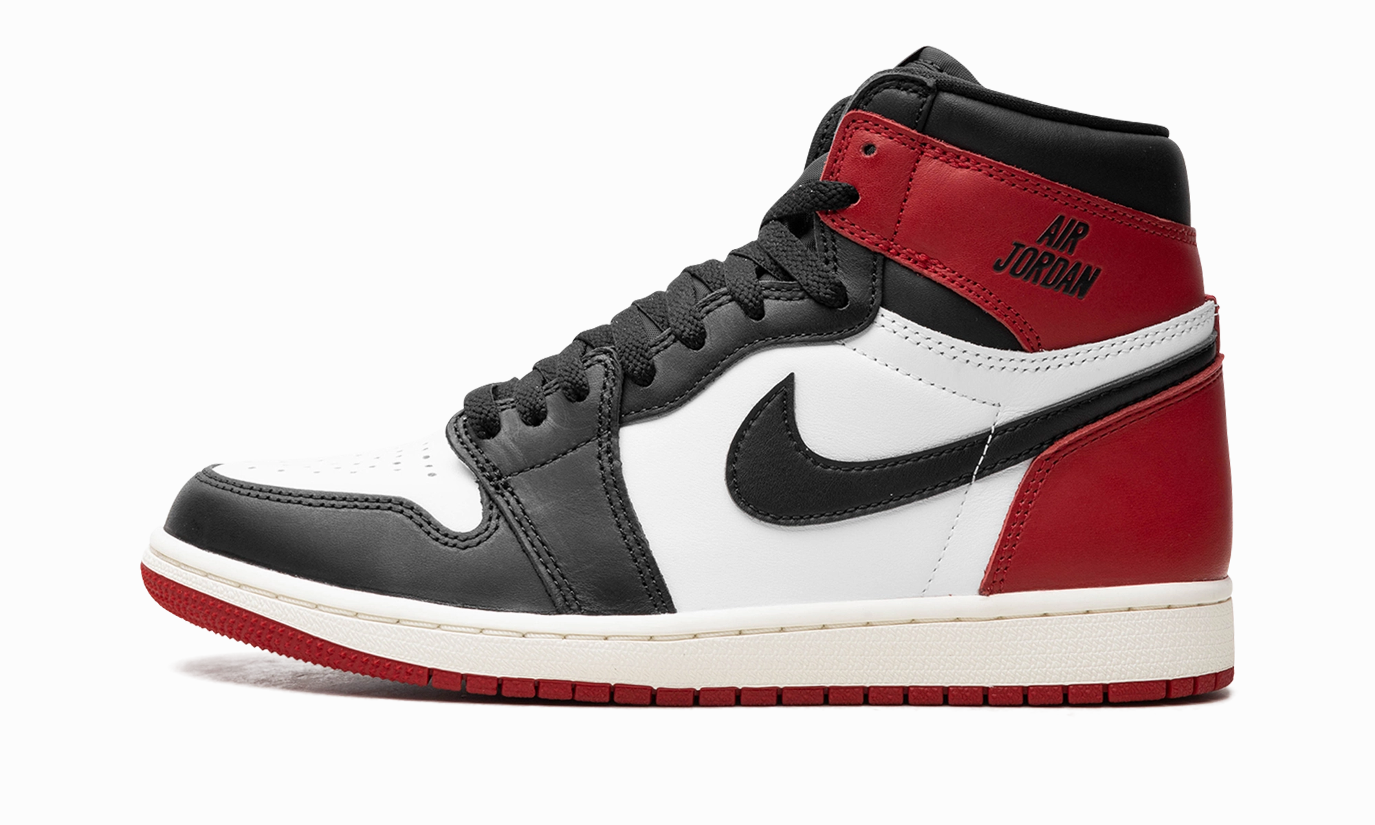 Layered silhouette Aerodynamic Form Air Jordan 1 High OG "Black Toe Reimagined"