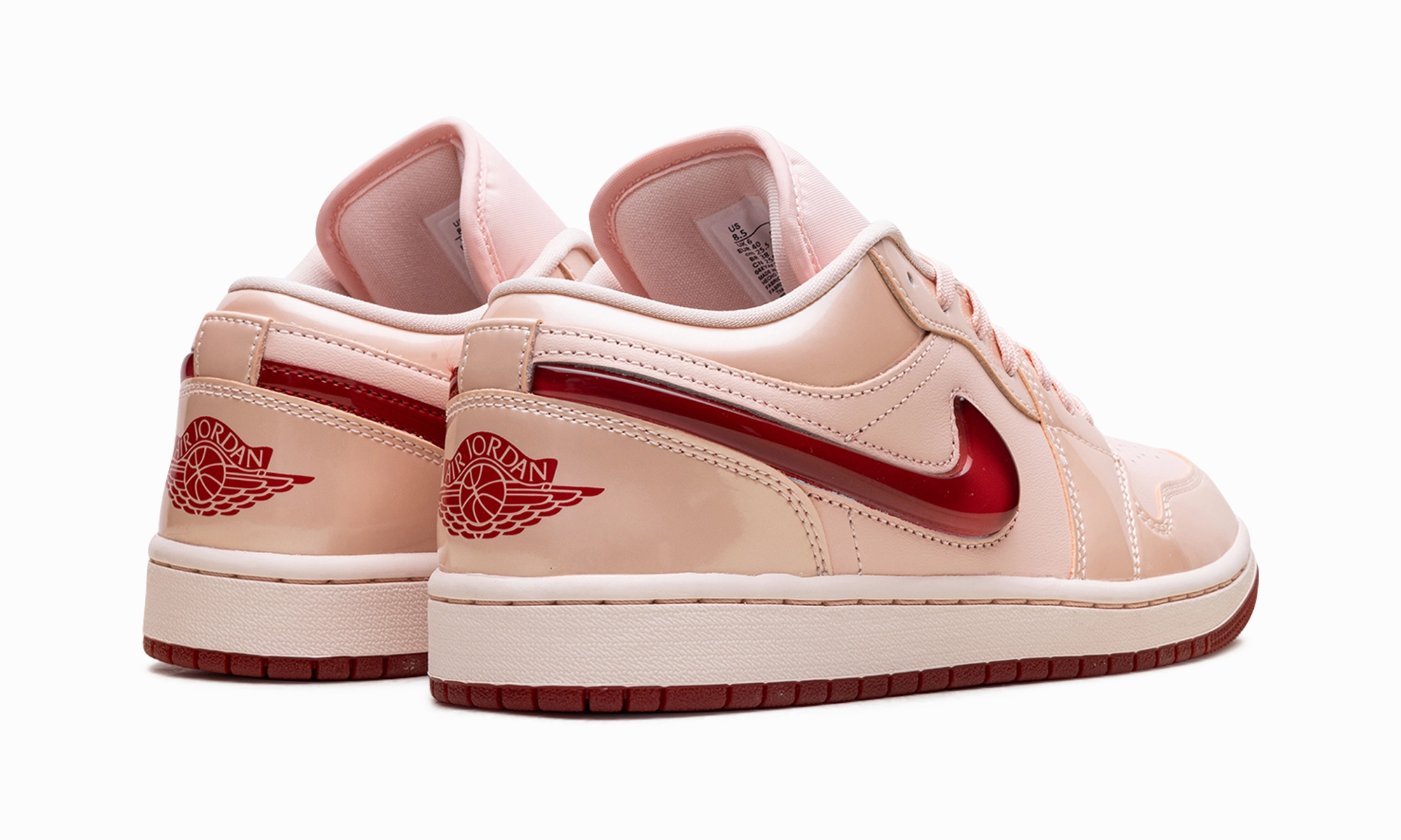 Speed Performance Vibrant lining Jordan 1 Low "Patent Valentine's Day"