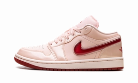 Jordan 1 Low "Patent Valentine's Day" Urban Casual Built-In Lining